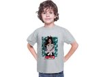 Maglietta Per Bambini Demon Anime Slayer Kimetsu No Yaiba Kokushibo 001, 7-8 Jahr - 128 , Gris