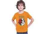 Maglietta Per Bambini Demon Anime Slayer Kimetsu No Yaiba Mask 002, 7-8 Jahr - 128 , Orange
