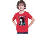Maglietta Per Bambini Demon Anime Slayer Kimetsu No Yaiba Tanjiro Kamado 008, 7-8 Jahr - 128 , Rouge