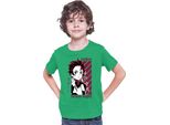 Maglietta Per Bambini Demon Anime Slayer Kimetsu No Yaiba Tanjiro Kamado 009, 7-8 Jahr - 128 , Vert