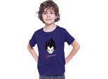 Maglietta Per Bambini Dragon Anime Manga Ball Z V For Vegeta, 9-11 Jahr - 140 , Bleu Foncé