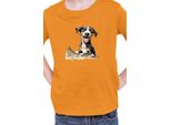 Maglietta Per Bambini Funny Dogs Breeds Entlebucher Mountain Dog Breed Dog Breed, 5-6 Jahr - 116 , Orange
