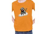 Maglietta Per Bambini Funny Dogs Breeds Portugese Water Dog Breed Dog Breed, 7-8 Jahr - 128 , Orange