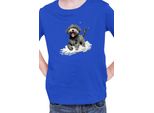 Maglietta Per Bambini Funny Dogs Breeds Portugese Water Dog Breed Dog Breed, 7-8 Jahr - 128 , Bleu