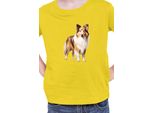 Maglietta Per Bambini Dogs Breeds Australian Shepherd Dog Breed 006, 12-13 Jahr - 152 , Jaune
