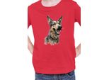 Maglietta Per Bambini Funny Dogs Breeds German Shepherd Dog Breed, 12-13 Jahr - 152 , Rouge