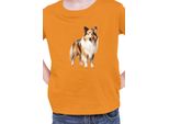 Maglietta Per Bambini Dogs Breeds Australian Shepherd Dog Breed 006, 12-13 Jahr - 152 , Orange