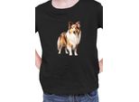 Maglietta Per Bambini Dogs Breeds Australian Shepherd Dog Breed 006, 12-13 Jahr - 152 , Noir