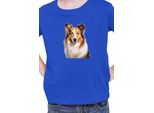 Maglietta Per Bambini Dogs Breeds Australian Shepherd Dog Breed 005, 12-13 Jahr - 152 , Bleu