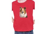 Maglietta Per Bambini Dogs Breeds Australian Shepherd Dog Breed 005, 12-13 Jahr - 152 , Rouge
