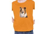 Maglietta Per Bambini Dogs Breeds Australian Shepherd Dog Breed 005, 12-13 Jahr - 152 , Orange