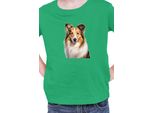 Maglietta Per Bambini Dogs Breeds Australian Shepherd Dog Breed 005, 12-13 Jahr - 152 , Vert