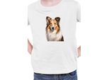 Maglietta Per Bambini Dogs Breeds Australian Shepherd Dog Breed 005, 12-13 Jahr - 152 , Blanc