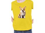 Maglietta Per Bambini Dogs Breeds Pembroke Welsh Corgi Dog Breed 006, 9-11 Jahr - 140 , Jaune
