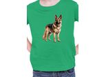 Maglietta Per Bambini Dogs Breeds German Shepherd Dog Breed 005, 12-13 Jahr - 152 , Vert