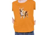 Maglietta Per Bambini Dogs Breeds Pembroke Welsh Corgi Dog Breed 005, 9-11 Jahr - 140 , Orange