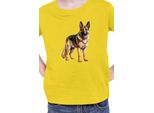 Maglietta Per Bambini Dogs Breeds German Shepherd Dog Breed 005, 12-13 Jahr - 152 , Jaune