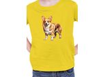 Maglietta Per Bambini Dogs Breeds Pembroke Welsh Corgi Dog Breed 005, 9-11 Jahr - 140 , Jaune