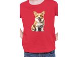 Maglietta Per Bambini Dogs Breeds Pembroke Welsh Corgi Dog Breed 006, 9-11 Jahr - 140 , Rouge