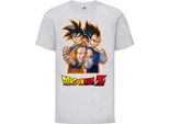 Maglietta Per Bambini Dragon Anime Manga Ball Z 01 Goku Vegeta, 9-11 Jahr - 140 , Gris