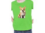 Maglietta Per Bambini Dogs Breeds Pembroke Welsh Corgi Dog Breed 006, 9-11 Jahr - 140 , Lime