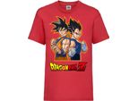Maglietta Per Bambini Dragon Anime Manga Ball Z 01 Goku Vegeta, 9-11 Jahr - 140 , Rouge