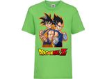 Maglietta Per Bambini Dragon Anime Manga Ball Z 01 Goku Vegeta, 9-11 Jahr - 140 , Lime