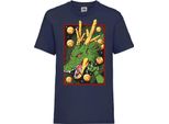 Maglietta Per Bambini Dragon Anime Manga Ball Z Shenron Shenron Dragon, 9-11 Jahr - 140 , Bleu Foncé