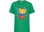 Maglietta Per Bambini Aggretsuko 01 Aggretsuko, 9-11 Jahr - 140 , Vert