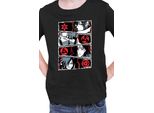 Maglietta Per Bambini Naruto Sharingan Users, 3-4 Jahr - 104 , Noir