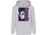 Felpe Con Cappuccio Per Bambini Demon Anime Slayer Kimetsu No Yaiba Tanjiro Demon Face, 7-8 Jahr - 128 / Gris
