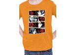 Maglietta Per Bambini Naruto Sharingan Users, 3-4 Jahr - 104 , Orange