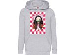 Felpe Con Cappuccio Per Bambini Demon Anime Slayer Kimetsu No Yaiba Nezuko Sleeping, 7-8 Jahr - 128 / Gris
