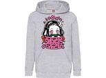 Felpe Con Cappuccio Per Bambini Anime Manga Demon Anime Slayer Nezuko Kamado 06, 12-13 Jahr - 152 / Gris