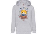 Felpe Con Cappuccio Per Bambini Aggretsuko 01, 12-13 Jahr - 152 / Gris