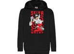 Felpe Con Cappuccio Per Bambini Saint Anime Seiya Pegasus 02, 5-6 Jahr - 116 / Noir