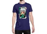 Maglietta Da Uomo Demon Anime Slayer Kimetsu No Yaiba Chibi Tengen Uzui, Man M , Bleu Foncé
