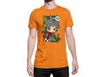 Maglietta Da Uomo Demon Anime Slayer Kimetsu No Yaiba Chibi Giyu Tomioka, Man S , Orange