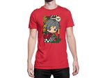 Maglietta Da Uomo Demon Anime Slayer Kimetsu No Yaiba Chibi Giyu Tomioka, Man S , Rouge