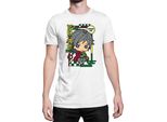 Maglietta Da Uomo Demon Anime Slayer Kimetsu No Yaiba Chibi Giyu Tomioka, Man 4XL , Blanc