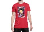 Maglietta Da Uomo Demon Anime Slayer Kimetsu No Yaiba Chibi Kocho Shinobu, Man 3XL , Rouge
