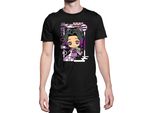 Maglietta Da Uomo Demon Anime Slayer Kimetsu No Yaiba Chibi Kocho Shinobu, Man 5XL , Noir