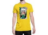 Maglietta Da Uomo Demon Anime Slayer Kimetsu No Yaiba Chibi Tengen Uzui, Man L , Jaune
