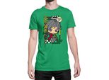 Maglietta Da Uomo Demon Anime Slayer Kimetsu No Yaiba Chibi Giyu Tomioka, Man 2XL , Vert