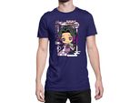 Maglietta Da Uomo Demon Anime Slayer Kimetsu No Yaiba Chibi Kocho Shinobu, Man 2XL , Bleu Foncé