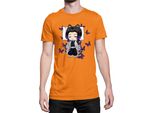 Maglietta Da Uomo Demon Anime Slayer Kimetsu No Yaiba Shinobu Kocho Sleeping, Man M , Orange