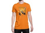 Maglietta Da Uomo Demon Anime Slayer Kimetsu No Yaiba Zenitsu Agatsuma Pose, Man Xl , Orange