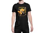 Maglietta Da Uomo Demon Anime Slayer Kimetsu No Yaiba Zenitsu Agatsuma Pose, Man Xl , Noir
