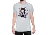 Maglietta Da Uomo Demon Anime Slayer Kimetsu No Yaiba Shinobu Kocho Sleeping, Man 2XL , Gris