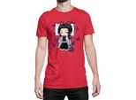 Maglietta Da Uomo Demon Anime Slayer Kimetsu No Yaiba Shinobu Kocho Sleeping, Man S , Rouge